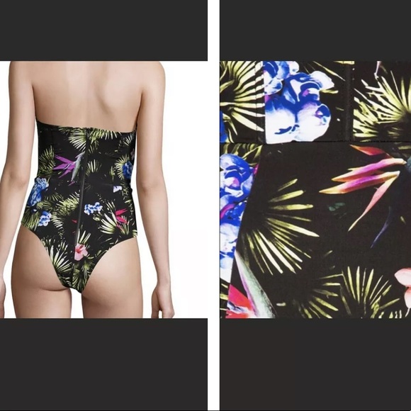 Fleur du Mal Tropical Strapless Onepiece Xs - Picture 4 of 4